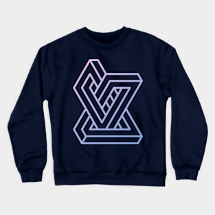 Strange Geometry - Asymmetry (Outline) Crewneck Sweatshirt